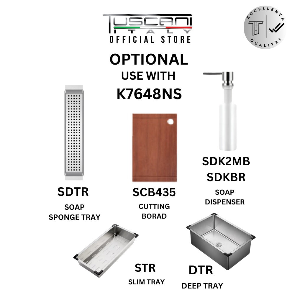K7648NS Top & Under-Mount Use Kitchen Sink