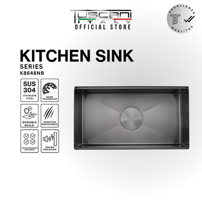 K8648N Top & Under-Mount Use Kitchen Sink