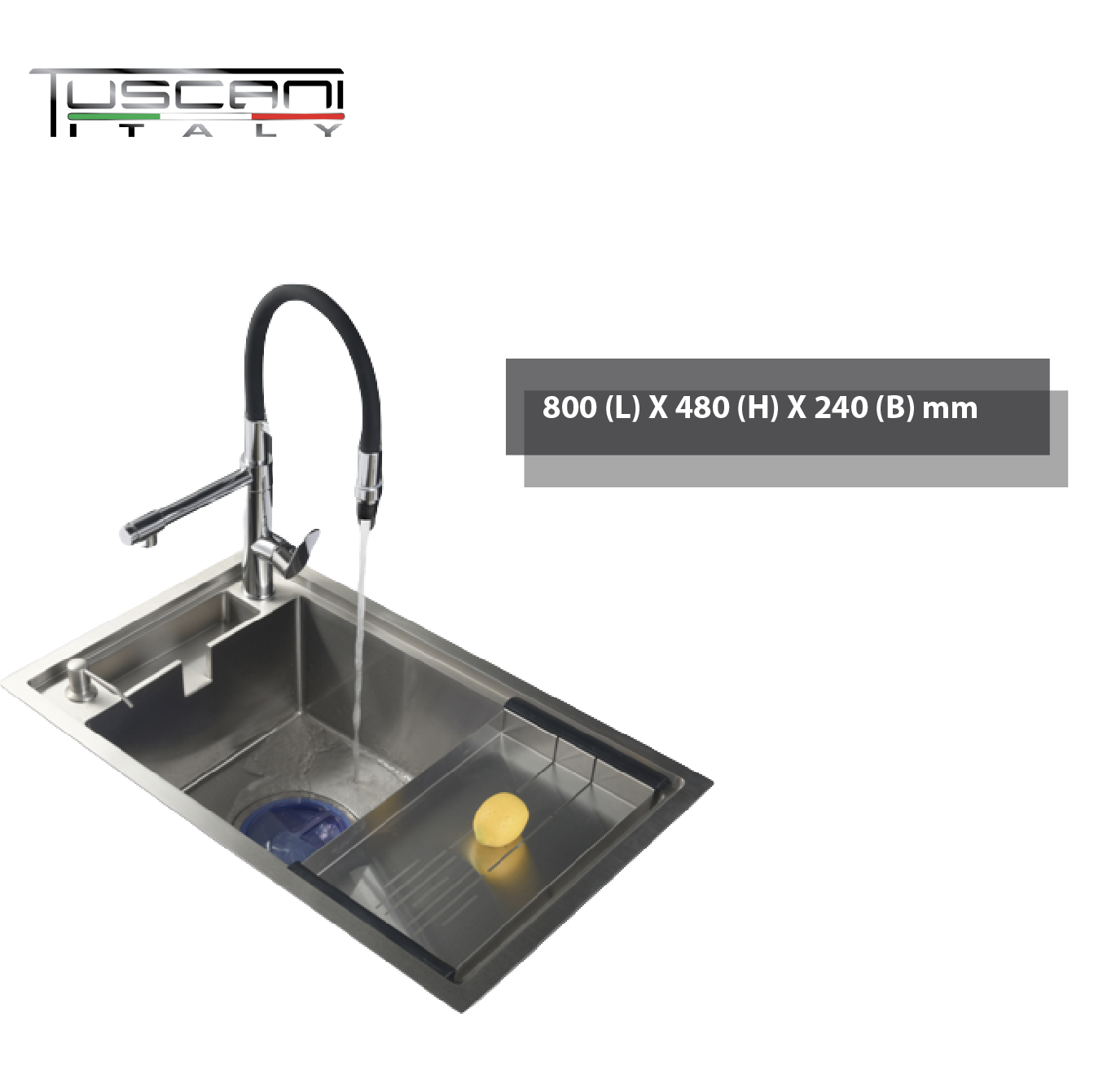 K800CN - Top & Under-Mount Use Kitchen Sink