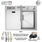 Q6449AS - Top & Under-Mount Use Kitchen Sink
