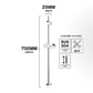 SS11-25 + 1.5m GAT - Shower Bar & Hose