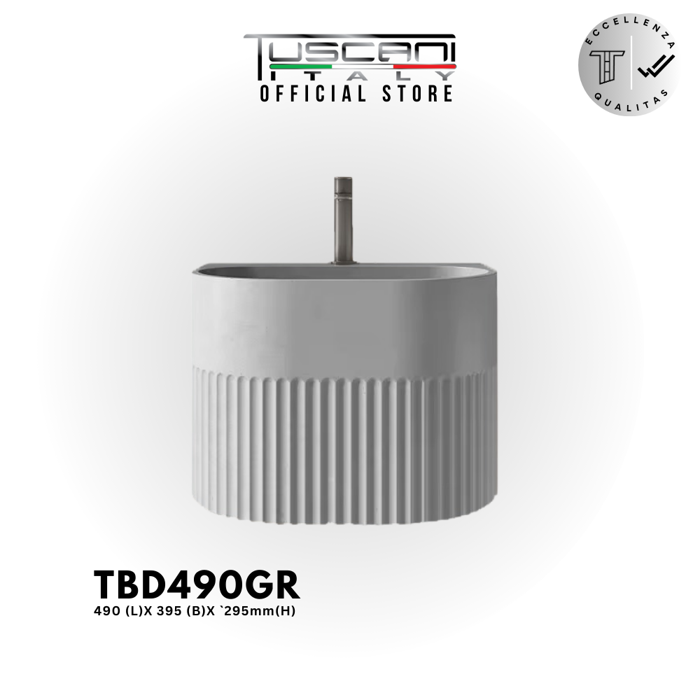 TBD500GR - Gray - Wall Mounted Basin