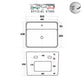 TBJ5025 - White - Wall Mounted Basin