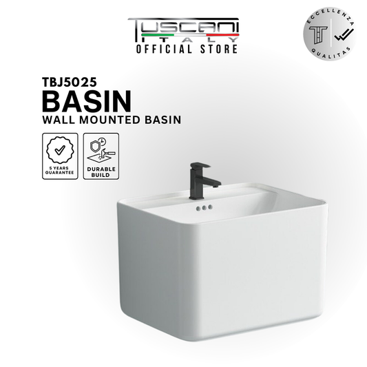 TBJ5025 - White - Wall Mounted Basin
