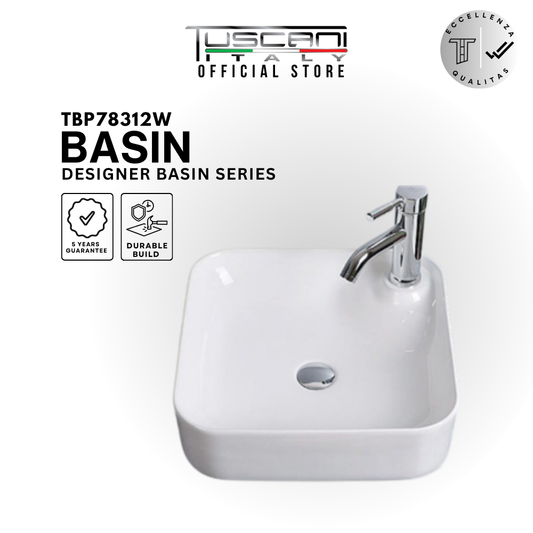 TBP78312W - Deck Mounted Designer Basin
