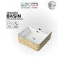 TBW448SC | TBW448GC - Designer Wall / Deck Basin