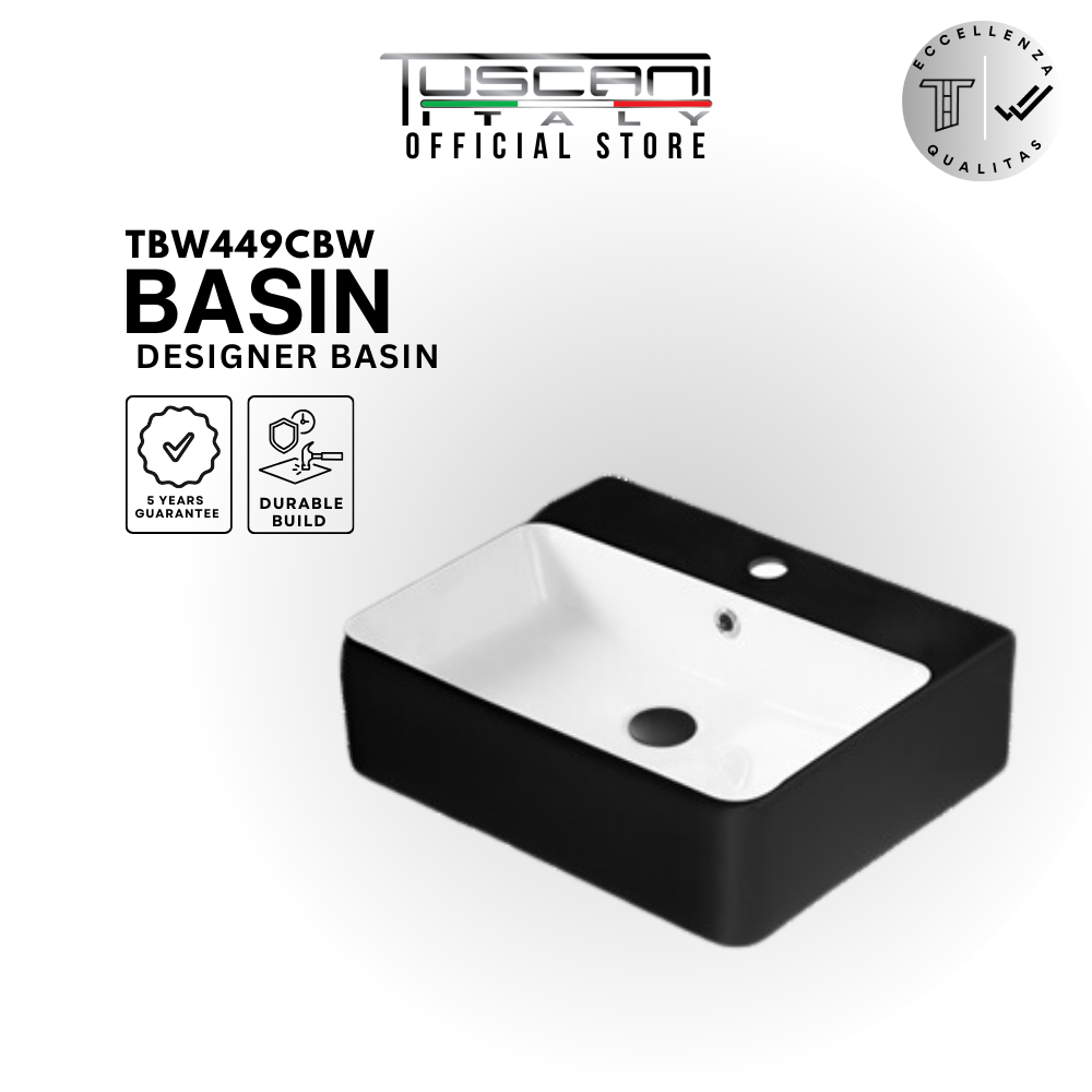 TBW448CBW / TBW449CBW - Deck / Wall Design Basin