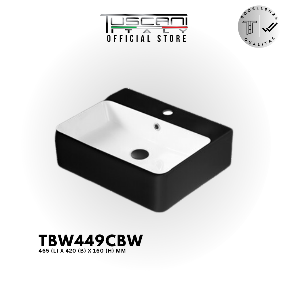 TBW448CBW / TBW449CBW - Deck / Wall Design Basin