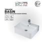 TBW449W - White - Wall / Deck Basin