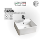 TBW450W - White Wall / Deck Basin