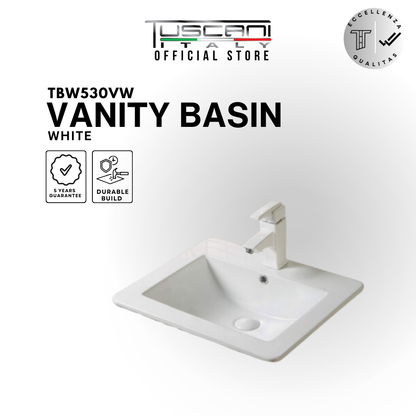 TBW530VW - Vanity Top Wash Basin