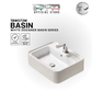 TBW573W - White - Wall / Deck Basin