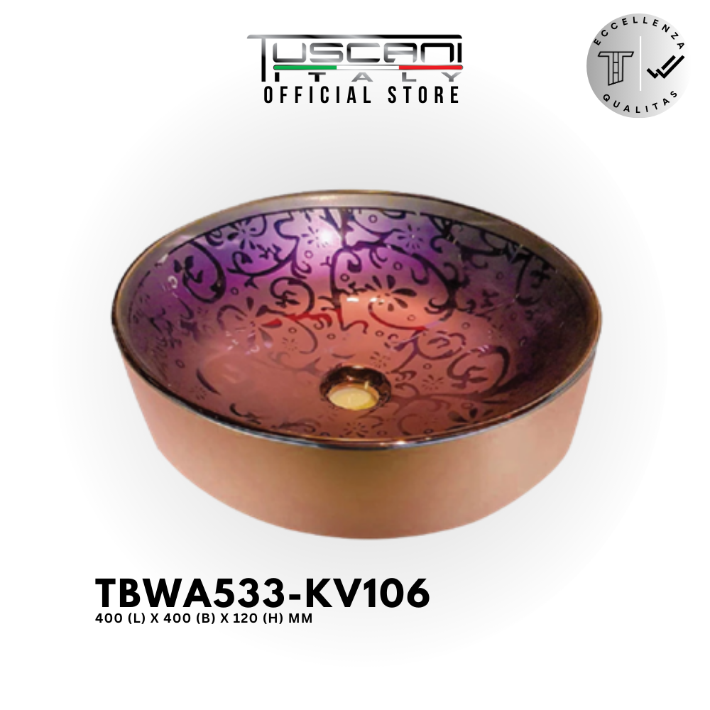 TBWA533-KV106 - Deck Mounted Designer Wash Basin