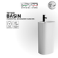 TBY1851 - White Pedestal Basin