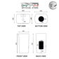 TBY1851 - White Pedestal Basin
