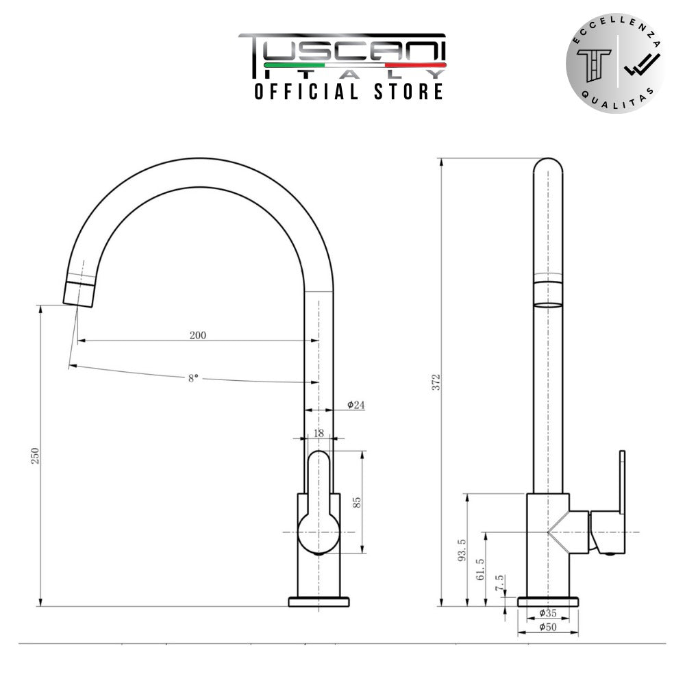 TF11C4 - Kitchen Cold Tap