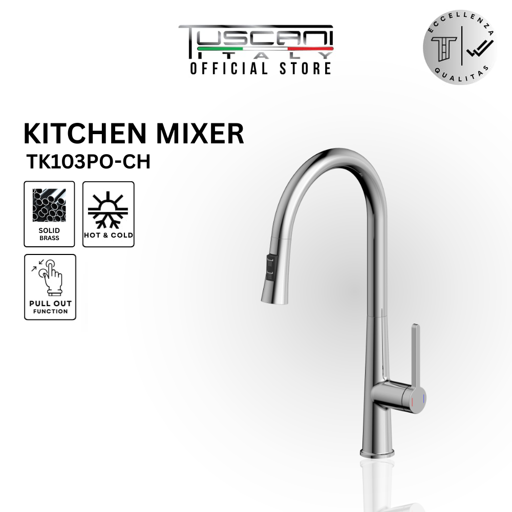 TK103PO - Kitania Series Pull Out Kitchen Mixer