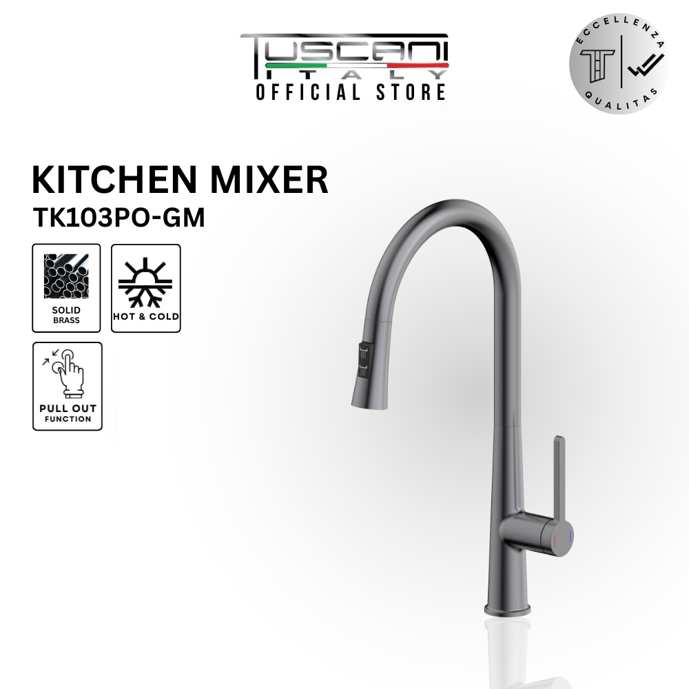 TK103PO - Kitania Series Pull Out Kitchen Mixer