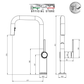 Tuscani TK127PO - Pull Out Kitchen Hot & Cold Mixer