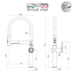 Tuscani TK128PO - Pull Out Kitchen Hot & Cold Mixer