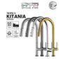 TK1PO-S - Kitania Series Pull Out Kitchen Mixer Tap