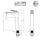 TN102H - Novella Series High Basin Mixer