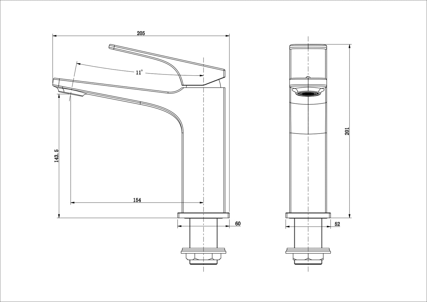 TS102H - Basin Mixer