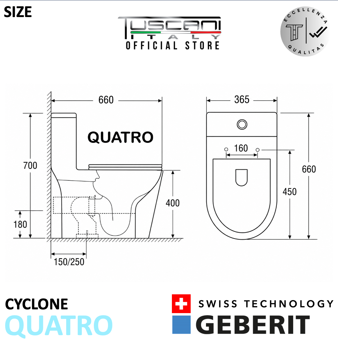 Tuscani Quatro Water Closet