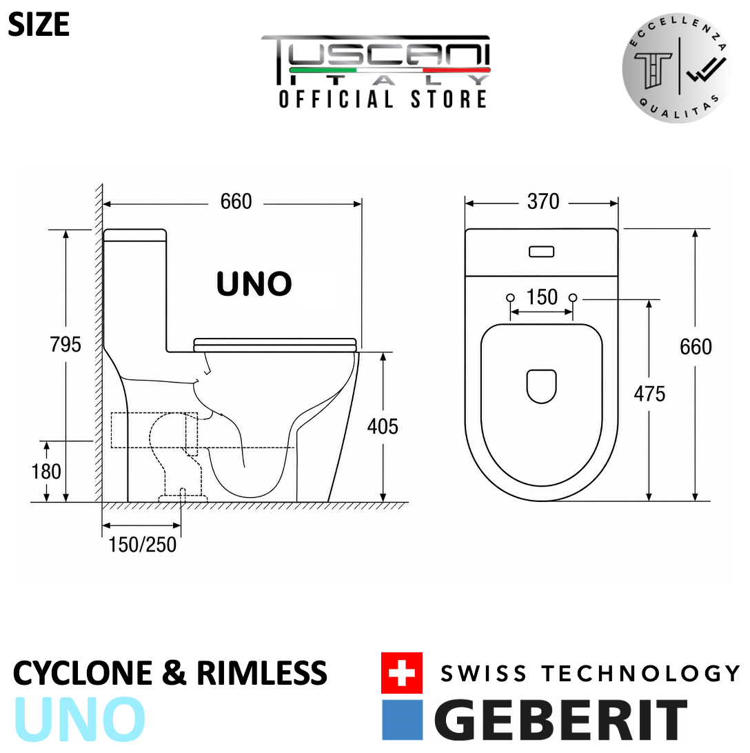 Tuscani Uno Water Closet