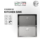 Tuscani K7648 Durable Dotted Nano Series Sink