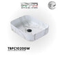 TBPC1020W - Marble Design Deck Mounted Basin