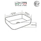 TBPC1020W - Marble Design Deck Mounted Basin
