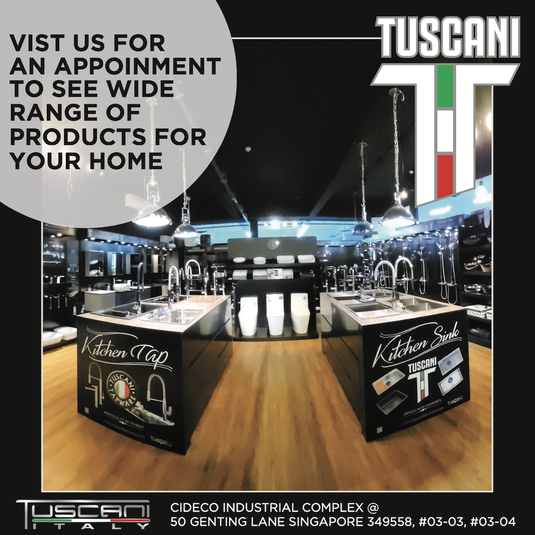 Tuscani TBYP009QH | TBYP008GR - Deck Mounted Designer Basin