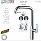 Tuscani TF1CN - Fabiana Series Kitchen Cold Tap - Cold Taps