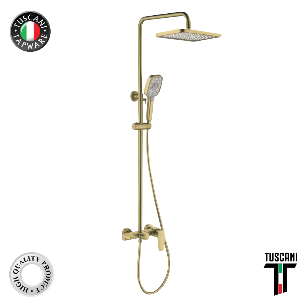 Tuscani TF109GM | TF109MG - Fabiana Series Rain Shower Mixer Set