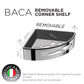 BACA - Removable Corner Shelf - Bathroom Accessories