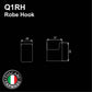 Q1RH - QUATRIO Series Robe Hook - Bathroom Accessories