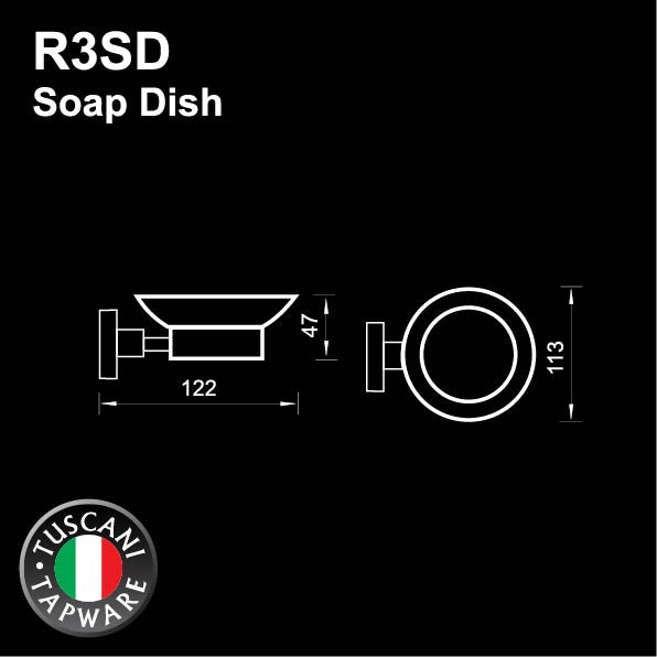 R3SD - RONDANA Series Soap Dish - Bathroom Accessories