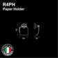 R4PH - RONDANA Series Paper Holder - Bathroom Accessories