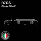 R7GS - RONDANA Series Glass Shelf - Bathroom Accessories