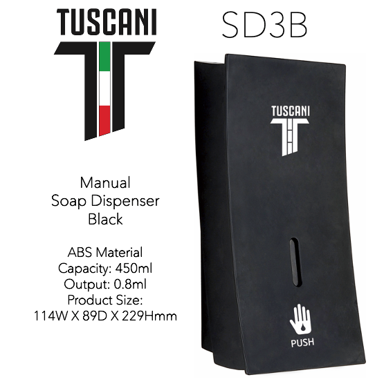 SD3B - Black Soap Dispenser