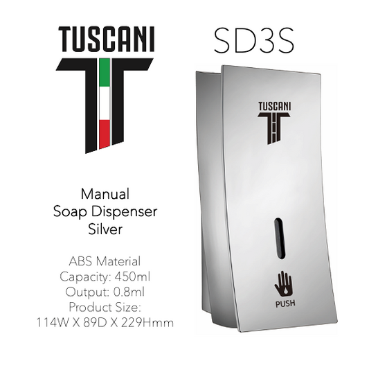 SD3S - Silver Soap Dispenser