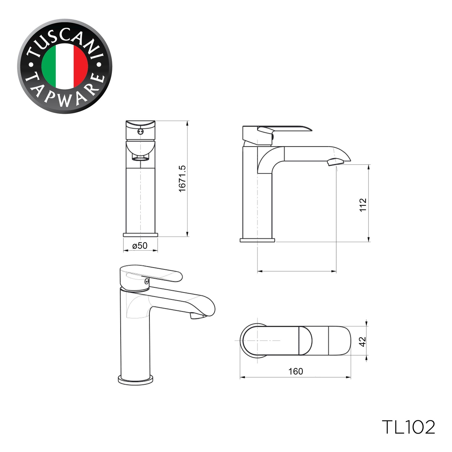 TL102 - Lavanzi Series Basin Mixer