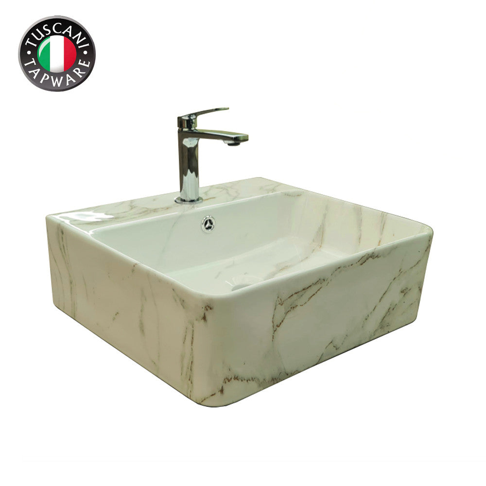 Tuscani TBP1020-449W | TBP1020-449G - Marble Design Deck & Wall Mounted Basin